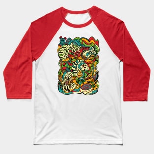 Tiger - 12 Zodiac Animals Baseball T-Shirt